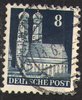 079wg, Frauenkirche München, Bautenserie, 8 Pf, Amerikanische und Britische Zone, Briefmarke, Alliierte Besatzung