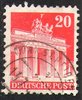 085wg, Brandenburger Tor, Bautenserie, 20 Pf, Amerikanische und Britische Zone, Briefmarke, Alliierte Besatzung