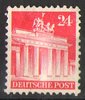 086wg, Brandenburger Tor, Bautenserie, 24 Pf, Amerikanische und Britische Zone, Briefmarke, Alliierte Besatzung