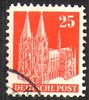 087wg, Kölner Dom, Bautenserie, 25 Pf, Amerikanische und Britische Zone, Briefmarke, Alliierte Besatzung
