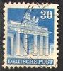 089wg, Brandenburger Tor, Bautenserie, 30 Pf, Amerikanische und Britische Zone, Briefmarke, Alliierte Besatzung