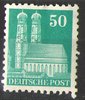 092wg, Frauenkirche München, Bautenserie, 50 Pf, Amerikanische und Britische Zone, Briefmarke, Alliierte Besatzung