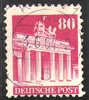 094wg, Brandenburger Tor, Bautenserie, 80 Pf, Amerikanische und Britische Zone, Briefmarke, Alliierte Besatzung