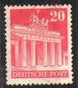 085eg Brandenburger Tor Bautenserie 20 Pf Amerikanische und Britische Zone Alliierte Besatzung