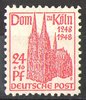 071, Kölner Dom, 24+16 Pf, Amerikanische und Britische Zone,  Alliierte Besatzung