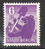 2A Berliner Bär 6 Pf Briefmarke Alliierte Besatzung