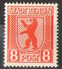 3A Berliner Bär 8 Pf Briefmarke Alliierte Besatzung