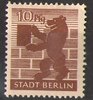 4A Berliner Bär 10 Pf   Briefmarke Alliierte Besatzung