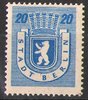 6A Berliner Bär 20 Pfennig Briefmarke Alliierte Besatzung