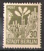 7A Berliner Bär 30 Pfennig Briefmarke Alliierte Besatzung