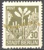 7B Berliner Baer 30 Pf  Briefmarke Alliierte Besatzung