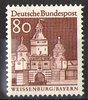 498 Deutsche Bauwerke 80 Pf Deutsche Bundespost Briefmarke