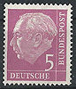 179xW  Theodor Heuss 5 Pf Deutsche Bundespost