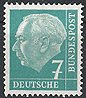 181x  Theodor Heuss 7 Pf Deutsche Bundespost