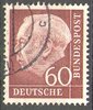 190x Theodor Heuss 60 Pf Deutsche Bundespost