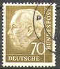 191x Theodor Heuss 70 Pf Deutsche Bundespost