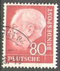 192x Theodor Heuss 80 Pf Deutsche Bundespost