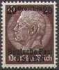 5  Freimarke 20 Gr auf 10 Pf Deutsche Post Osten Generalgouvernement