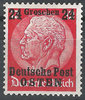 6  Freimarke 24 Gr auf 12 Pf Deutsche Post Osten Generalgouvernement