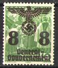 20 Republik Polen 8 Gr auf 10 Gr Deutsche Post Osten Generalgouvernement