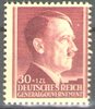 89 Geburtstag von Adolf Hitler 30 Gr + 1 Zt Generalgouvernement