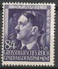 119 Geburtstag von Adolf Hitler 84 Gr + 1 Zt Generalgouvernement