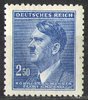 101 Adolf Hitler 2.50 K Böhmen und Mähren Deutsches Reich