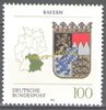 1587, Wappen Bayern 100 Pf, Deutsche Bundespost