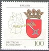 1590, Wappen Bremen 100 Pf, Deutsche Bundespost
