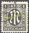 016, Amerikanische und Britische Zone, M im Oval, 1 Pf, Briefmarke, Alliierte Besatzung