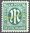 025, Amerikanische und Britische Zone, M im Oval, 16 Pf, Briefmarke, Alliierte Besatzung