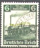 580 Deutsche Eisenbahn  6 Pf Deutsches Reich