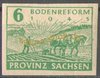 85 Bodenreform 6 Pf Provinz Sachsen Alliierte Besatzung