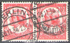 2x 555 Friedrich von Schiller 2x12 Pf Deutsches Reich