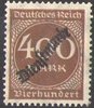 80 Ziffern im Kreis Dienstmarke 400 M Deutsches Reich