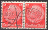 519 Hindenburg-Medaillon 2x 12 Pf  Deutsches Reich