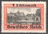728x Freimarke von Danzig 1 RM Deutsches Reich