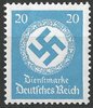 140 Dienstmarke für Landesbehörden 20 Pf Deutsches Reich