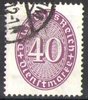 121x Ziffernzeichen Dienstmarke 40 Pf Deutsches Reich