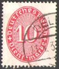 117 Ziffernzeichen Dienstmarke 10 Pf Deutsches Reich