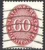 122 Ziffernzeichen Dienstmarke 60 Pf Deutsches Reich
