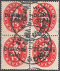 4x 36 Abschiedsausgabe von Bayern Dienstmarke 15 Pf Deutsches Reich
