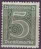 16 Dienstmarke für Preußen 5 Pf Deutsches Reich