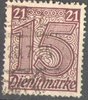 18 Dienstmarke für Preußen 15 Pf Deutsches Reich