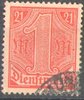 22 Dienstmarke für Preußen 1 M Deutsches Reich
