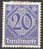 26 Dienstmarke für alle Länder 20 Pf Deutsches Reich