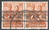 2x 044-I Währungsreform 24 Pf Bandaufdruck Amerikanische und Britische Zone,  Alliierte Besatzung