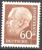 262x Theodor Heuss 60 Pf Deutsche Bundespost