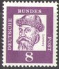 349x Johannes Gutenberg  8 Pf Deutsche Bundespost