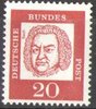 352x Johann Sebastian Bach 20 Pf  Deutsche Bundespost